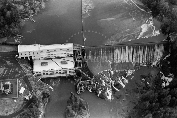 Aerial View of River Mill Dam